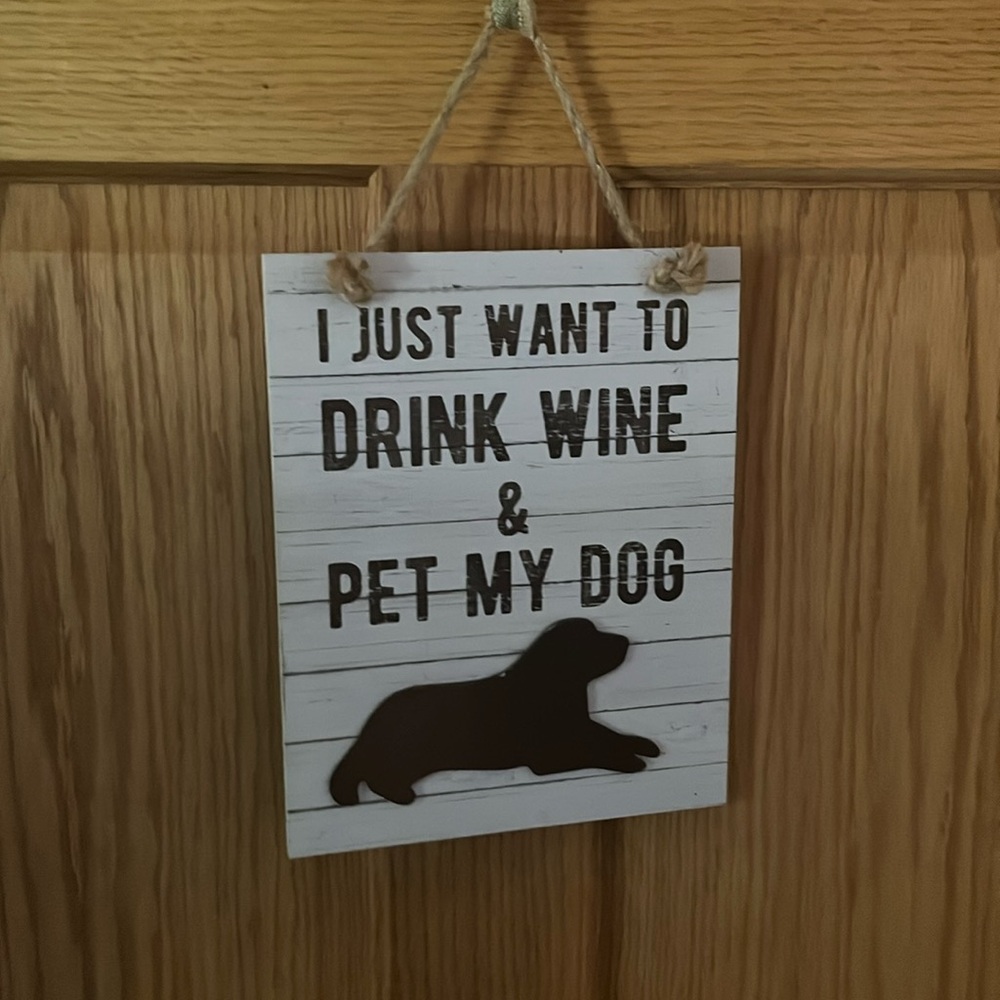Wooden sign